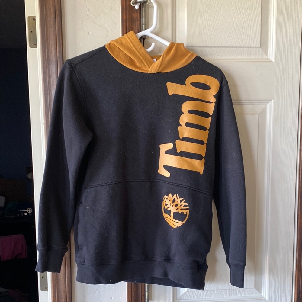 Timberland Black and Gold Youth Hoodie Sweatshirt